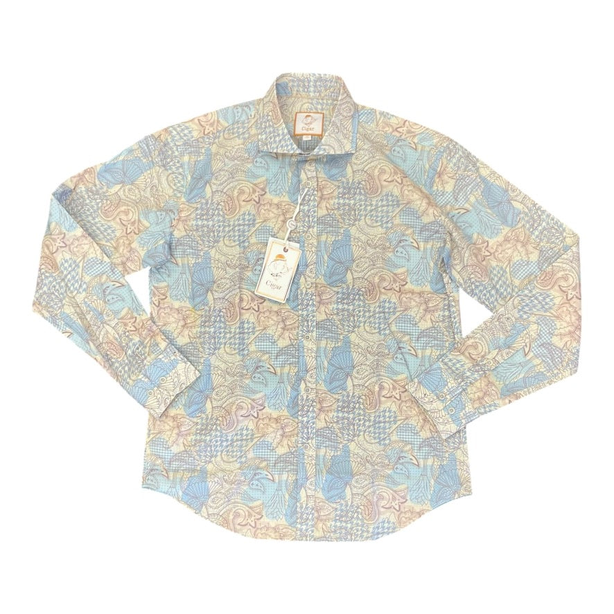 CIGAR COUTURE: LS Button Down M-1806